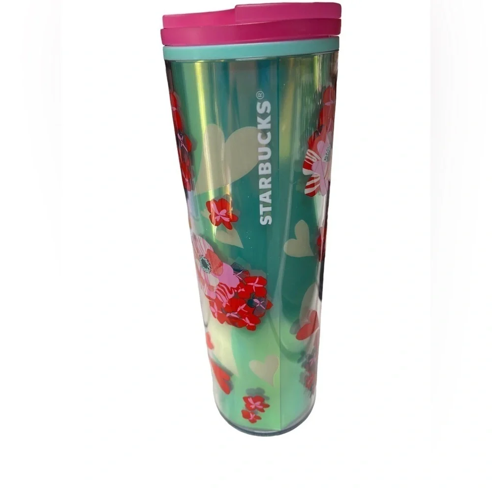 Starbucks 2024 VALENTINES hearts & flowers Tumbler Limited Edition 16 oz NEW